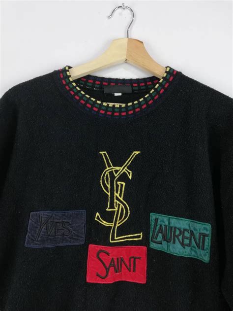 yves saint laurent paris vintage sweatshirt|yves Saint Laurent sweatshirt vintage.